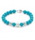 Bracciale Donna Miluna Terra e Mare Corallo Turchese 8 mm Perla Coltivata 8,5-9 mm PBR3295