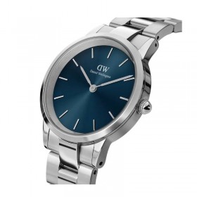Daniel Wellington Color Dials Elementi Della Natura Orologio Iconic Link Arctic Silver Blu 40 mm DW00100448