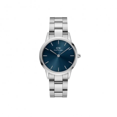 Daniel Wellington Color Dials Elementi Della Natura Orologio Iconic Link Arctic Silver Blu 36 mm DW00100458