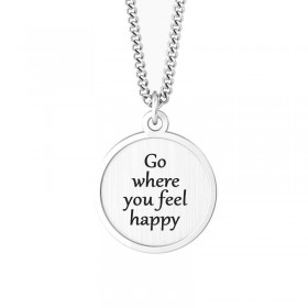 Kidult Symbols Collana Donna Rosa Dei Venti Felicità Acciaio 751219