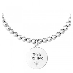 Kidult Bracciale Symbols Arcobaleno Think Positive Acciaio 731962