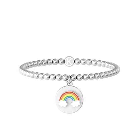 Kidult Bracciale Symbols Arcobaleno Think Positive Acciaio 731962