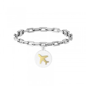 Kidult Bracciale Aereo Scoperta Acciaio Gold 731967
