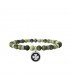 Kidult Nature Bracciale Quadrifoglio Fortuna Acciaio Diaspro Verde 731988