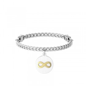 Kidult Symbols Bracciale Infinito Love Life Always Acciaio Oro Giallo 731965