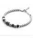 Bracciale Uomo Cesare Paciotti 4US Grid Bicolor Acciaio 4UBR3785