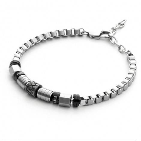 Bracciale Uomo Cesare Paciotti 4US Grid Bicolor Acciaio 4UBR3785