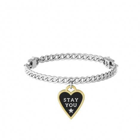 Kidult Philosophy Bracciale Cuore Stay You Stay True Acciaio 731939