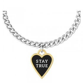 Kidult Philosophy Bracciale Cuore Stay You Stay True Acciaio 731939