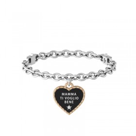 Kidult Family Bracciale Cuore Mamma Ti voglio Bene Acciaio 731942