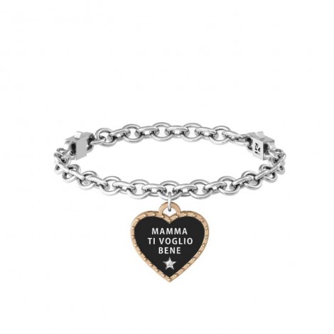 Kidult Family Bracciale Cuore Mamma Ti voglio Bene Acciaio 731942