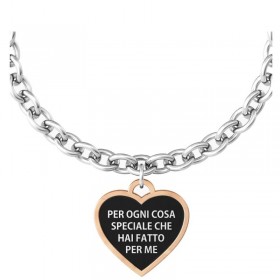 Kidult Family Bracciale Cuore Mamma Ti voglio Bene Acciaio 731942