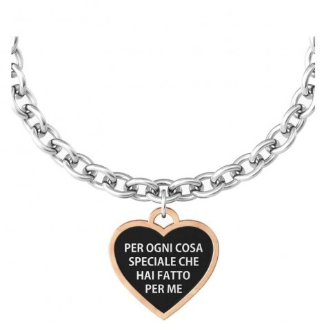 Kidult Family Bracciale Cuore Mamma Ti voglio Bene Acciaio 731942