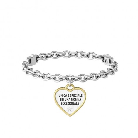 Kidult Family Bracciale Cuore Nonna Eccezionale Acciaio 731943