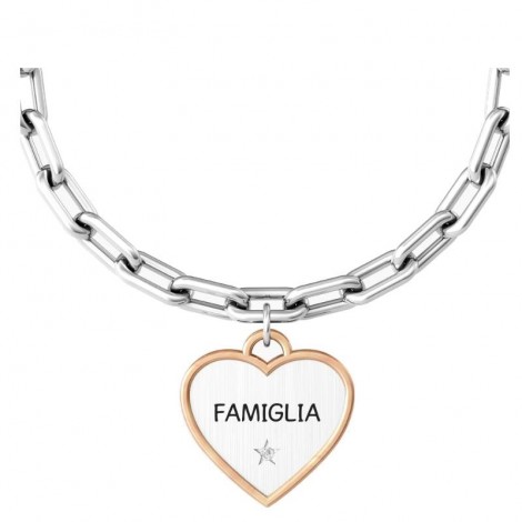 Kidult Family Bracciale Cuore Famiglia Acciaio 731944