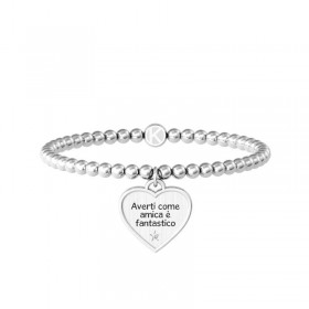Kidult Love Bracciale Cuore Amicizia Acciaio 731945