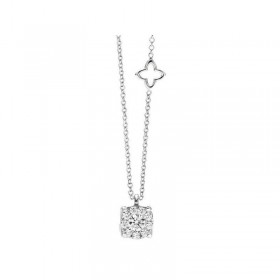 Collana Donna Re Carlo Collezione Nodo D'Amore Oro Bianco 18 kt Diamanti 0,06 ct F VS P04PX988/006