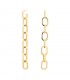 PDPAOLA Orecchini Endless Signature Chain Gold AR01-418-U