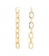 PDPAOLA Orecchini Endless Signature Chain Gold AR01-418-U