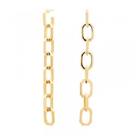 PDPAOLA Orecchini Endless Signature Chain Gold AR01-418-U