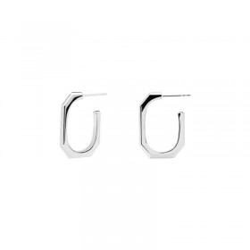 PDPAOLA Orecchini Chain Signature Link Silver AR02-415-U