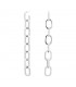 PDPAOLA Orecchini Endless Signature Chain Silver AR02-418-U