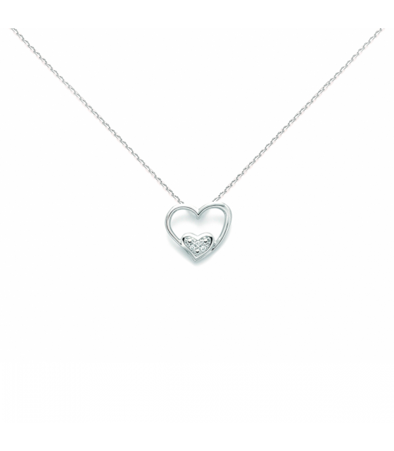 Fashband Collana A Strati Con Ciondolo A Forma Di Cuore, Stile Boho, Semplice, A Collo Corto, Da Donna (Argento - Foto 12