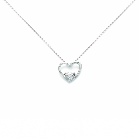 Girocollo Miluna Oro 375 Cuore 0,01ct CLD4259X