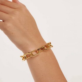 PDPAOLA Bracciale Large Signature Chain Gold PU01-152-U