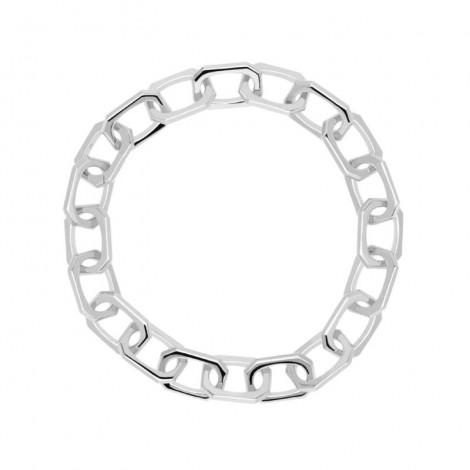 PDPAOLA Bracciale Medium Signature Chain Silver PU02-151-U