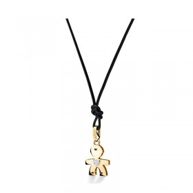 Collana Le Bebé Bimbo Oro Giallo 9kt Diamanti 0,03ct LBB060