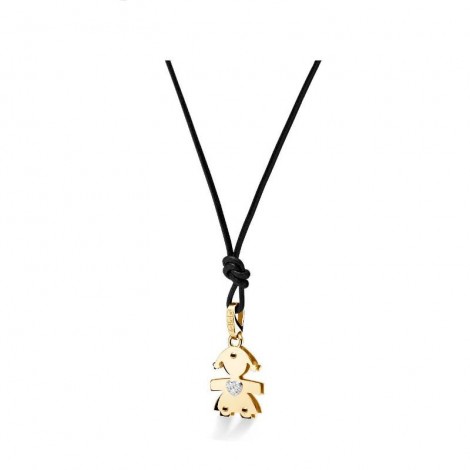 Collana Le Bebé Bimba Oro Giallo 9kt Diamanti 0,03ct LBB062