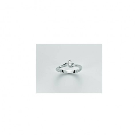 Anello Miluna Oro Bianco Diamante Solitario 0,10ct LID3264-010G7