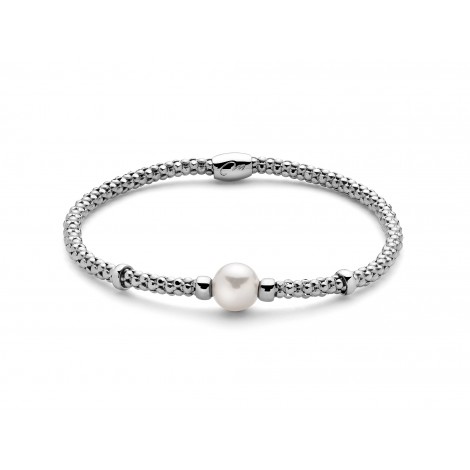 Bracciale Donna Miluna Argento Perla Coltivata Bianca Diametro 8,5mm PBR2992-S