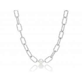 Collana Donna Miluna Miss Italia Argento 925 Ovali PCL6070B