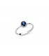 Anello Donna Miluna Oro Bianco 18kt Diamanti 0,064 ct e Zaffiro 0,43ct LID3266