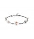 Bracciale Donna Miluna L'Argento di Miss Italia con 5 Perle Bianche Grigio e Orange Diametro 5/6,5 mm PBR2831