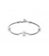 Bracciale Donna Miluna L'Argento di Miss Italia 3 Perle Bianche Diametro 6/7,5mm PBR2829