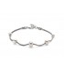 Bracciale Donna Miluna L'Argento di Miss Italia Argento 925 con 5 Perle Bianche Diametro 5/7,5 mm  PBR2830