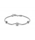 Bracciale Donna Miluna Miss Italia Argento e Perla Grigia Diametro 6,5/7 PBR3024