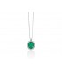 Girocollo Miluna Smeraldo 0,72 ct Oro 18kt Diamanti 0,135ct CLD4101
