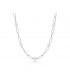 Collana Donna Miluna Miss Italia Argento 925 Ovali 5 Perle PCL6066