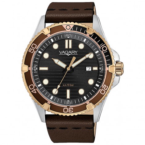 Orologio Uomo Vagary AquaDiver Brown IB8-739-50