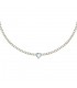 Collana Chiara Ferragni Donna Diamond Heart Cuore Bianco dettaglio cuore