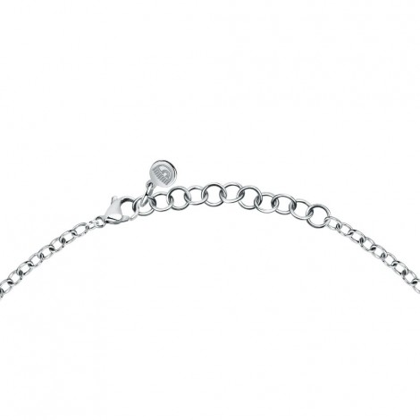 Collana Chiara Ferragni Donna Diamond Heart 37-5 cm Silver Zirconi Rosa J19AUV05