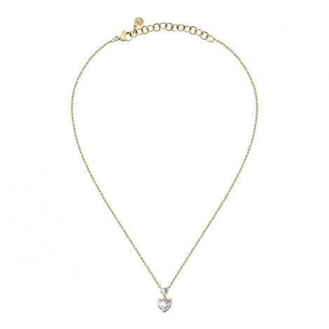 Collana Chiara Ferragni Donna Diamond Heart 38-4 cm Placcato Oro Giallo 18Kt White Zirconi J19AUV08