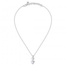 Collana Chiara Ferragni Donna Diamond Heart 38-4 cm Zirconi Silver White J19AUV09