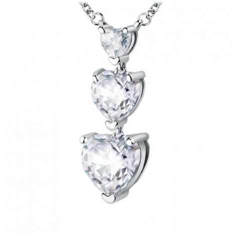 Collana Chiara Ferragni Donna Diamond Heart 38-4 cm Zirconi Silver White J19AUV09