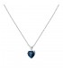 Collana Chiara Ferragni Donna Diamond Heart 38-4 cm Silver White Blue Zirconi J19AUV10