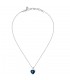 Collana Chiara Ferragni Donna Diamond Heart 38-4 cm Silver White Blue Zirconi J19AUV10